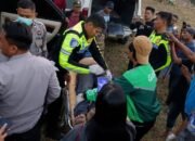 Respon Laporan Lakalantas, Polres Sigi Lakukan Olah TKP Kecelakaan Tunggal Di Kawasan Wisata Paralayang